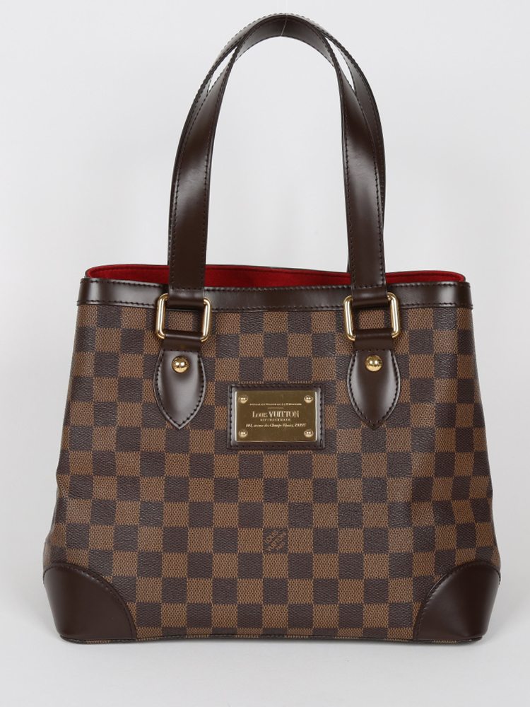 LOUIS VUITTON Hampstead PM Damier Ebene Shoulder Bag Brown