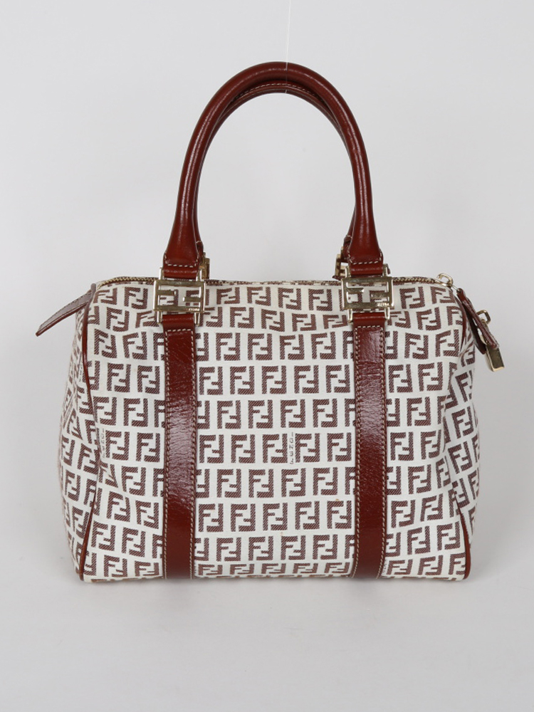 Fendi Small Boston Bag Zucca www.luxurybags