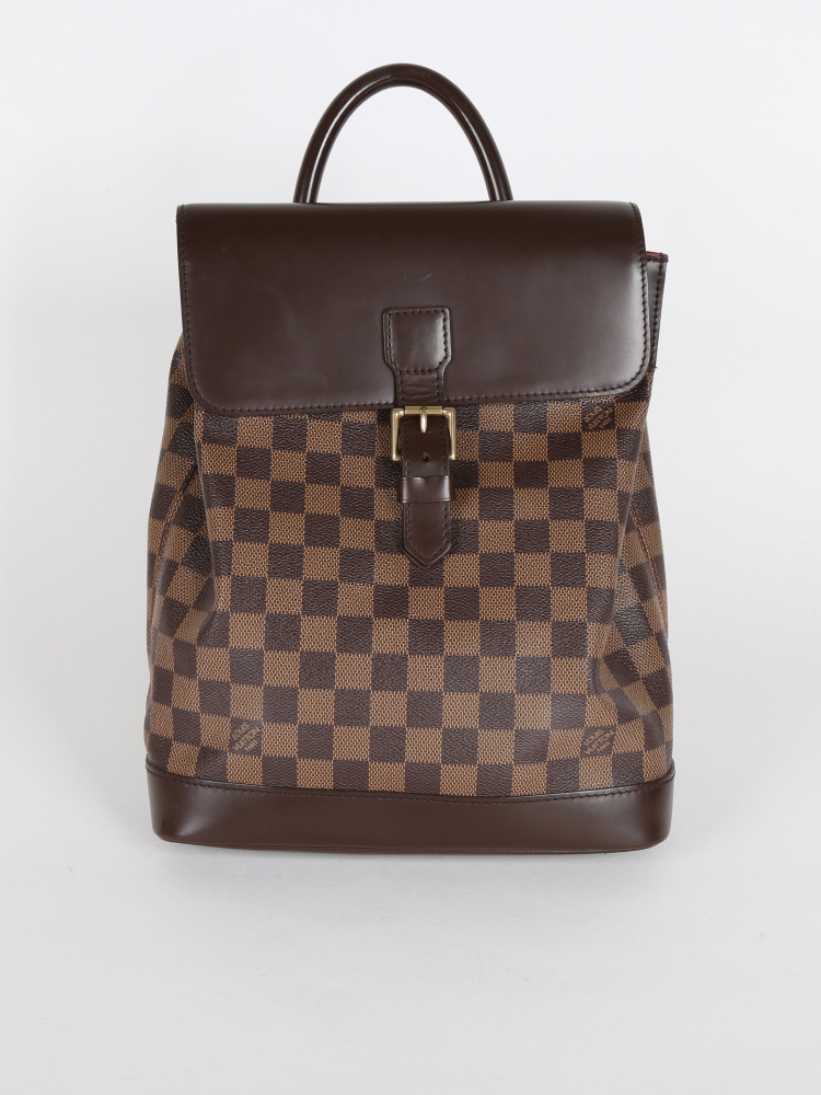 LOUIS VUITTON Damier Ebene Soho Backpack 18207