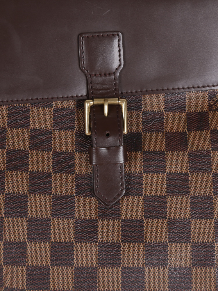 LOUIS VUITTON Damier Ebene Soho Backpack 18207