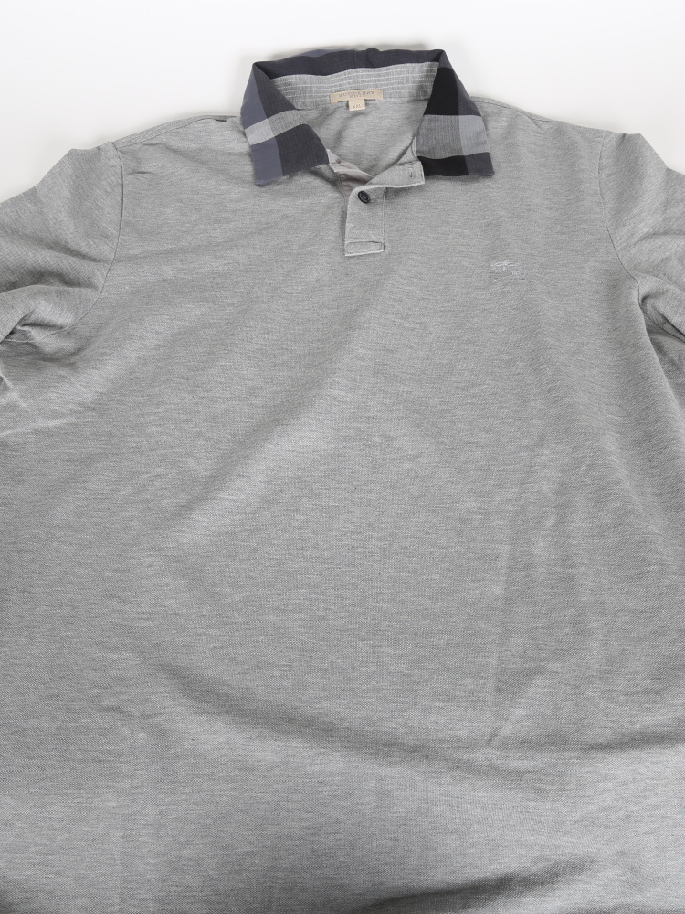 Burberry Brit Grey Long Sleeve Polo Shirt XXL www.luxurybags