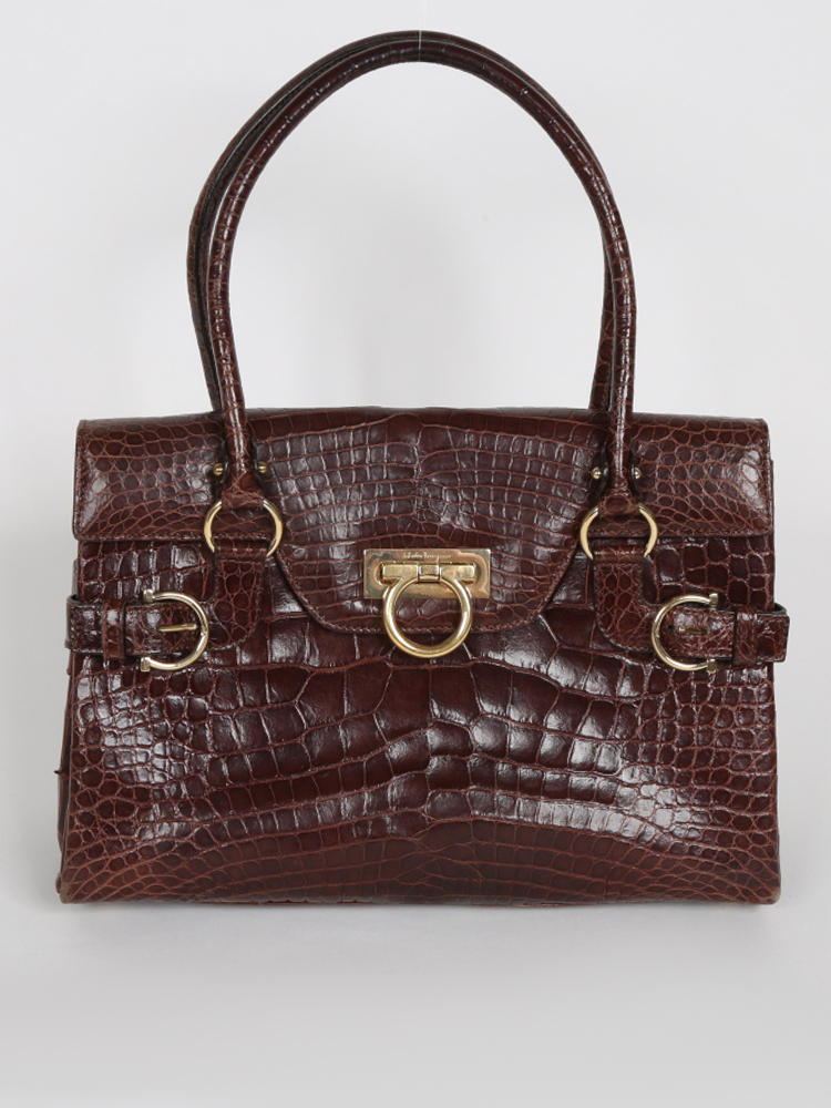 Salvatore ferragamo crocodile bag 2025