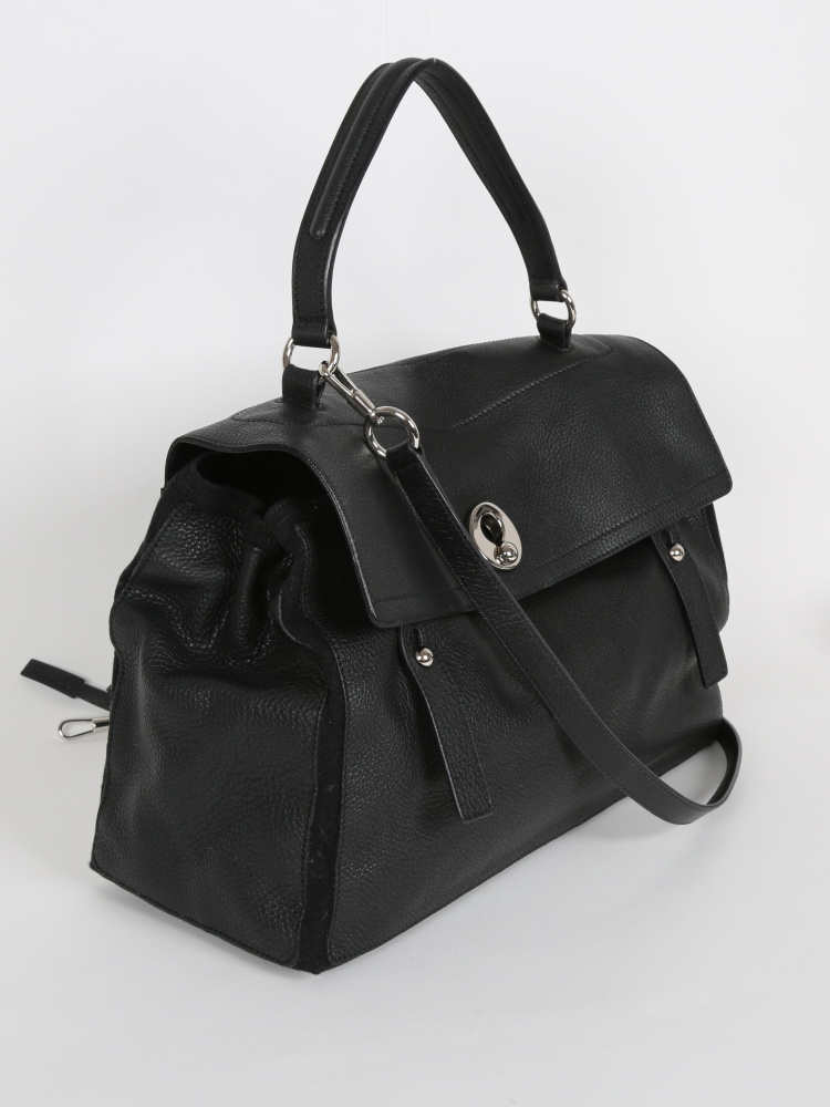 Yves Saint Laurent Sac Muse Two Black Leather www.luxurybags