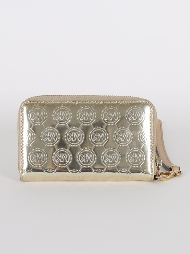 Michael kors pale gold wallet best sale