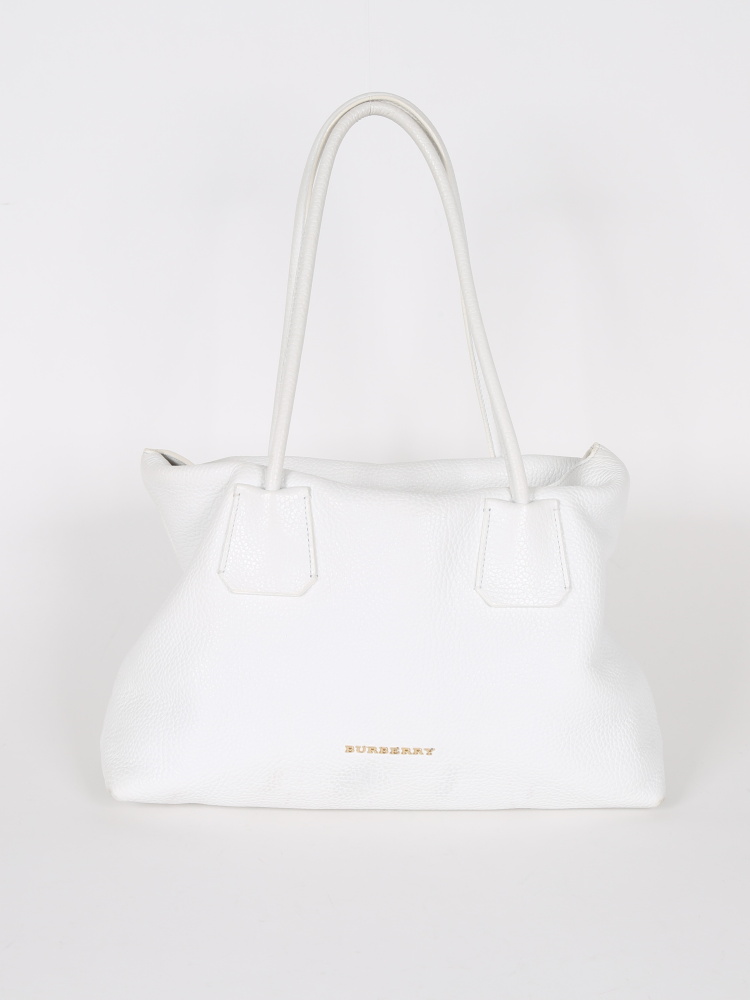 Burberry white leather bag 2025