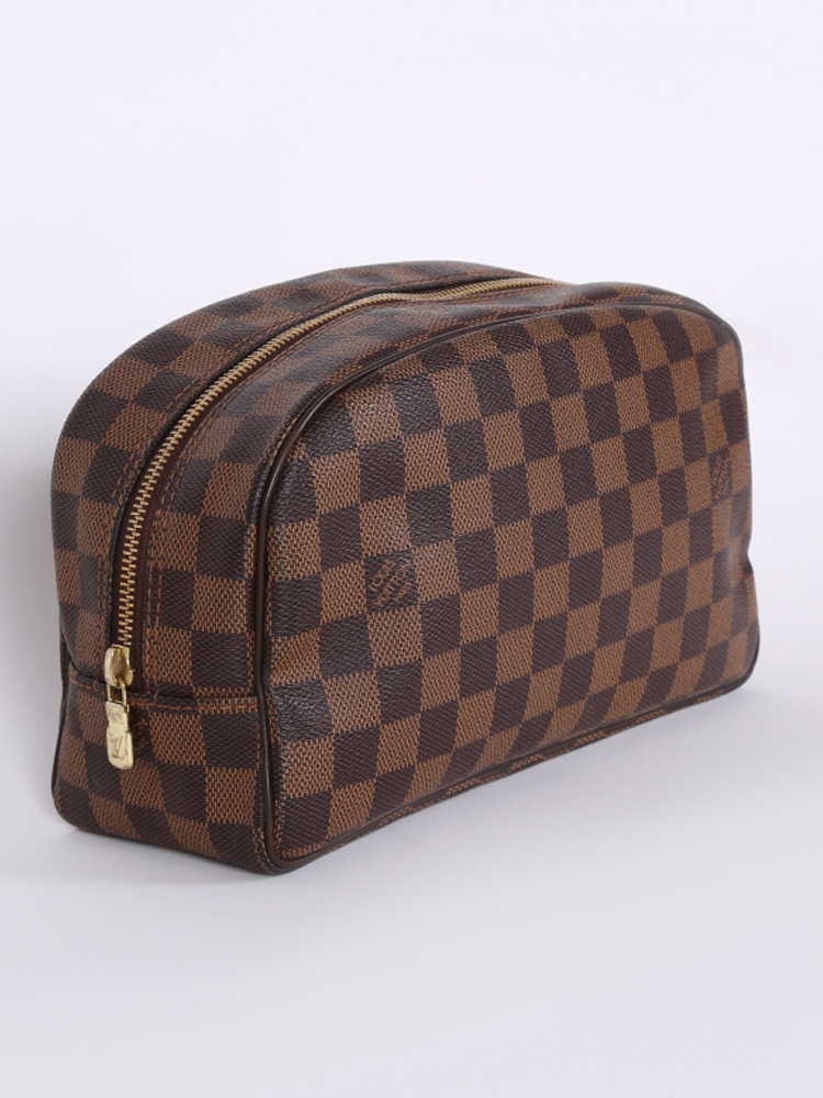Louis Vuitton Toiletry Bag 25 Damier Canvas Ebene www.luxurybags