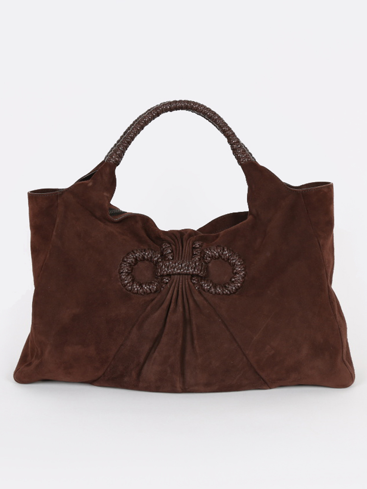 Salvatore ferragamo suede bag discount