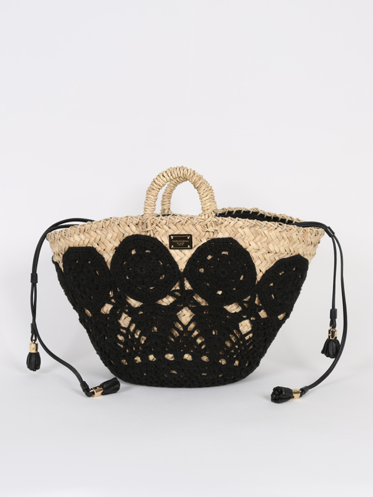 Dolce gabbana straw bag new arrivals
