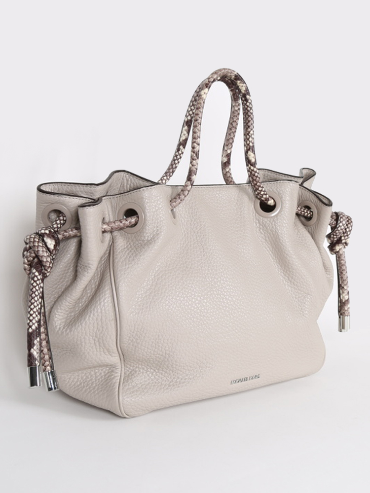 Michael Kors Dalia Large Leather Tote Grey www.luxurybags
