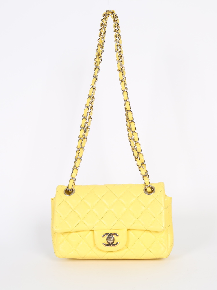 CHANEL Classic Mini Flap Bag Yellow – Sartorial Avenue