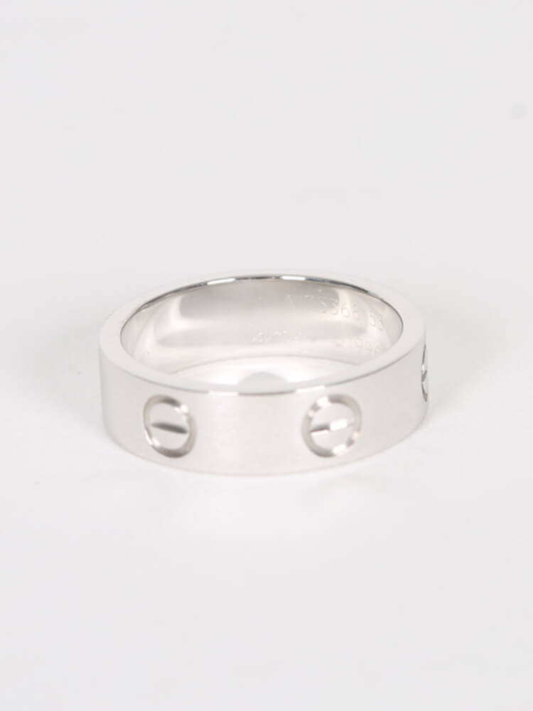 Cartier Love Ring White Gold 53 www.luxurybags