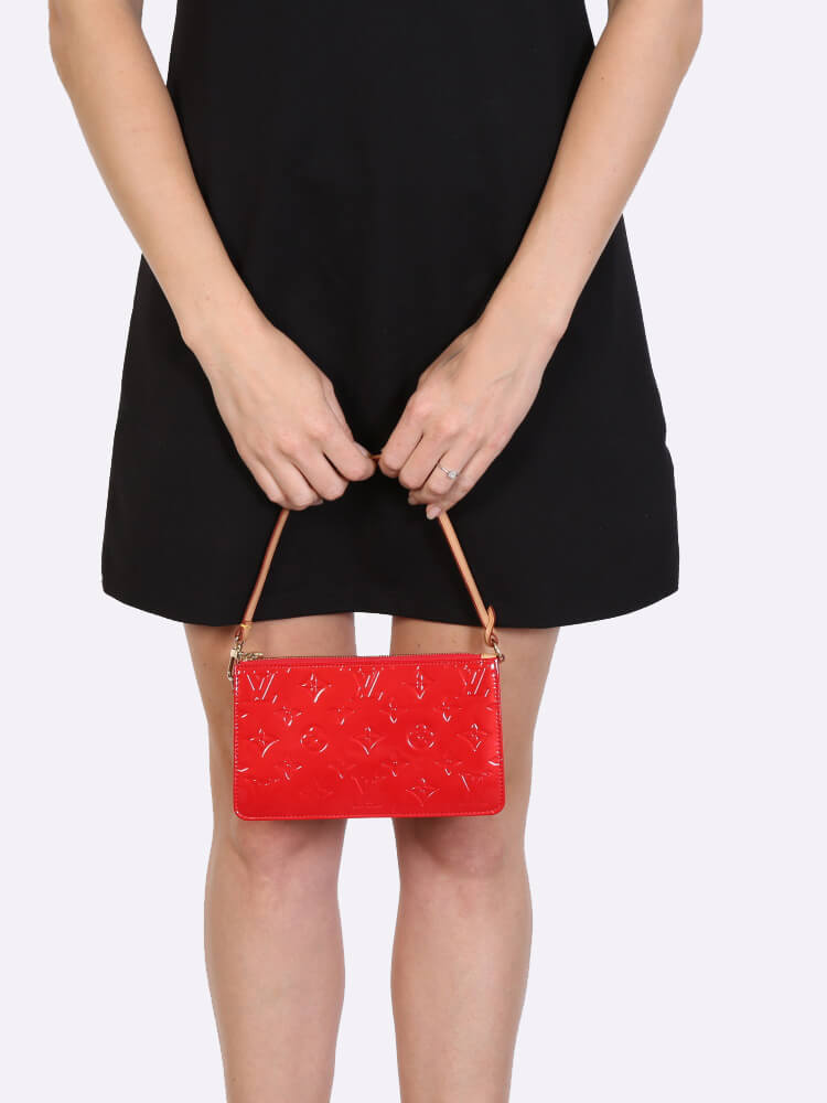 LOUIS VUITTON RED VERNIS MONOGRAM LEXINGTON POCHETTE – RDB