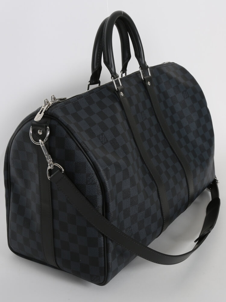 N50002 Louis Vuitton 2018 Keepall Bandoulière 45-Damier Cobalt Canvas