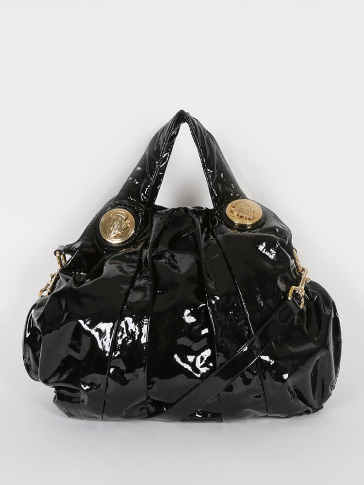 Gucci Hysteria Large Patent Bag Black www.luxurybags