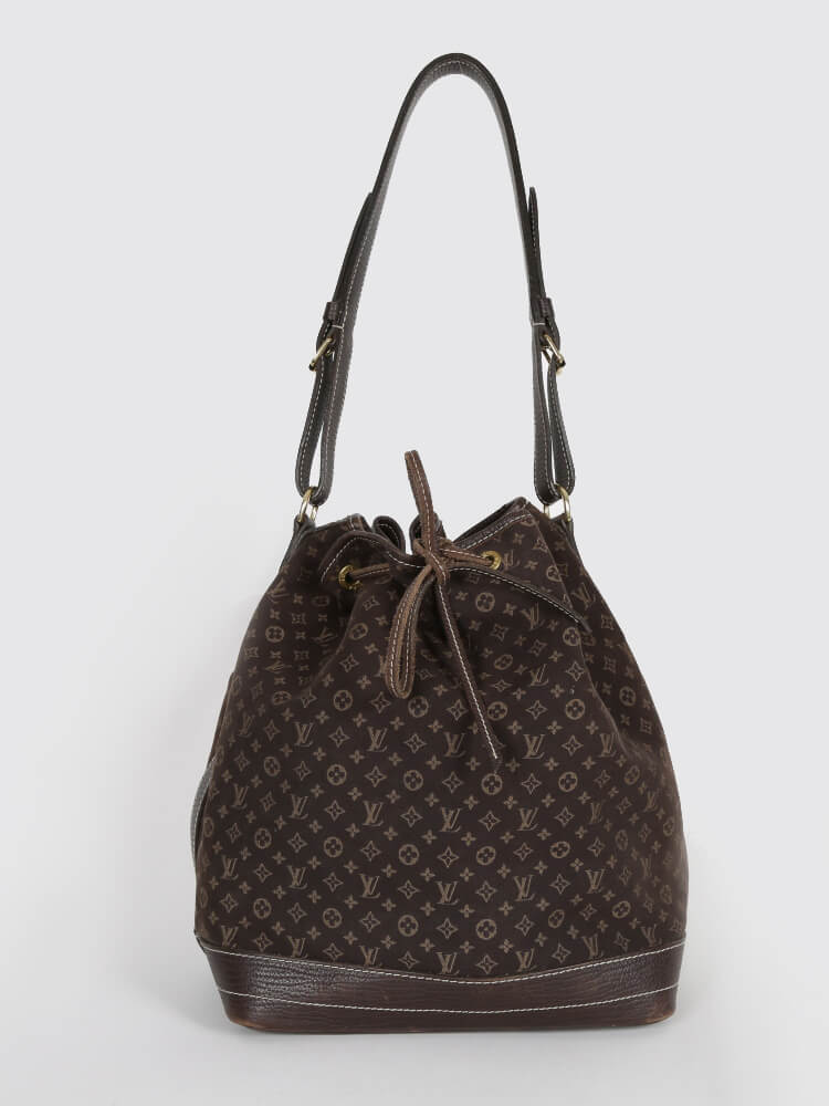 Louis Vuitton Noe Mini Lin Monogram Cavnas www.luxurybags
