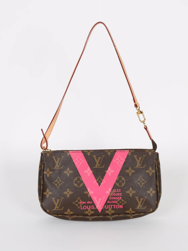 Louis Vuitton V Collection Monogram Grenade Pochette www.luxurybags