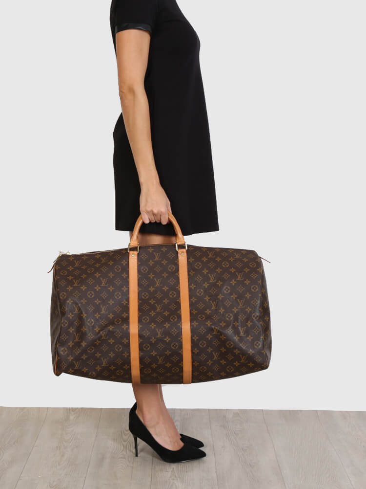 Louis Vuitton Keepall Bag Monogram Canvas 60 Brown 2150071