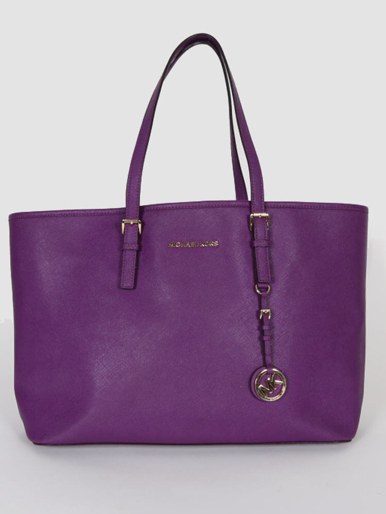 Purple michael kors tote hotsell