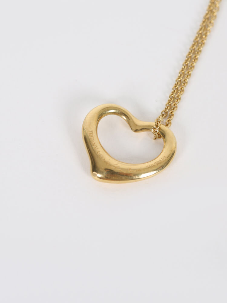 Tiffany elsa peretti gold heart necklace store