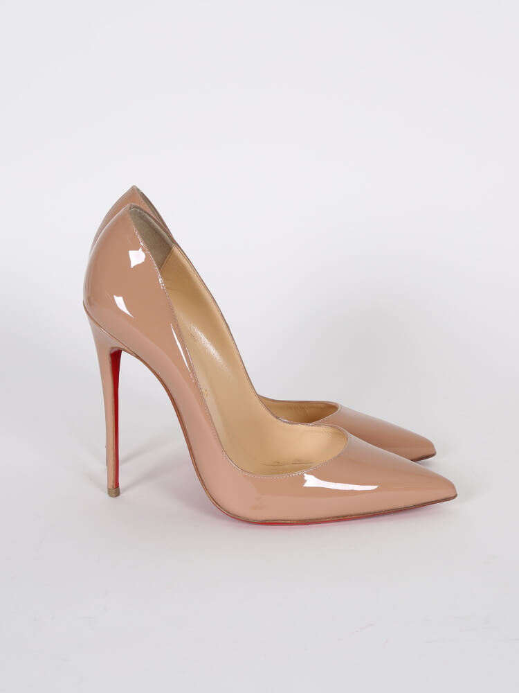 Christian Louboutin So Kate 120 Nude Patent Pumps 37.5 Pigalle Decollete –  St. John's Institute (Hua Ming)