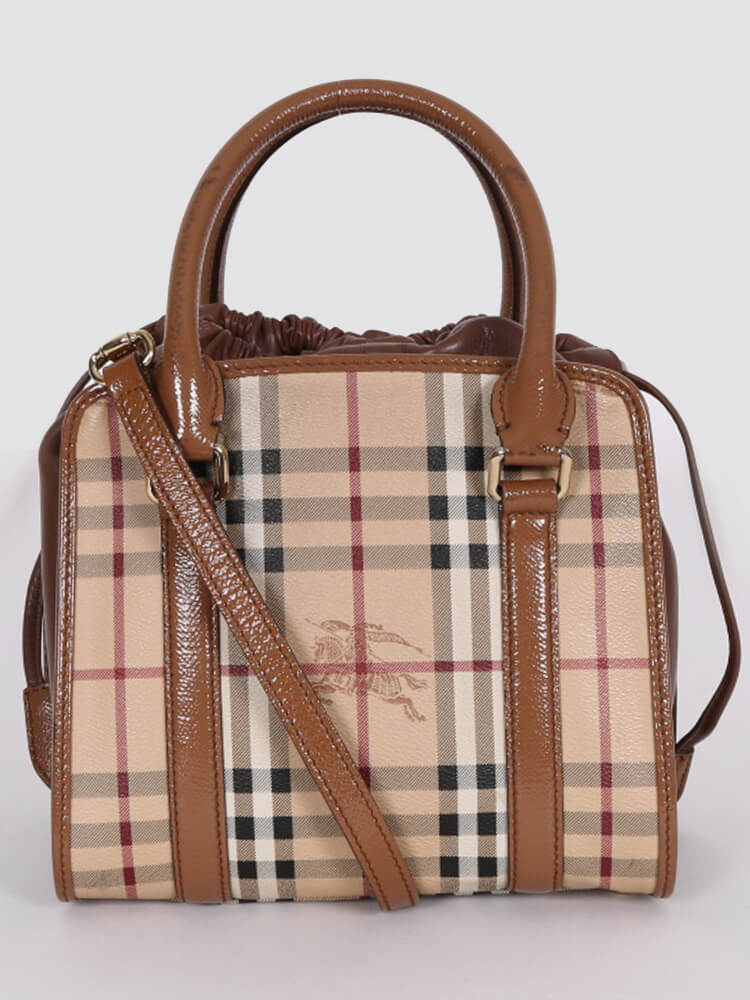 Burberry Dinton Small Haymarket Check Bag www.luxurybags