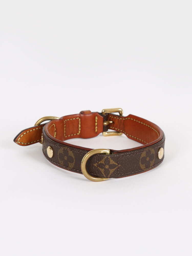 Louis Vuitton Large Monogram Baxter GM Dog Leash and Collar Set Leather  ref.348784 - Joli Closet