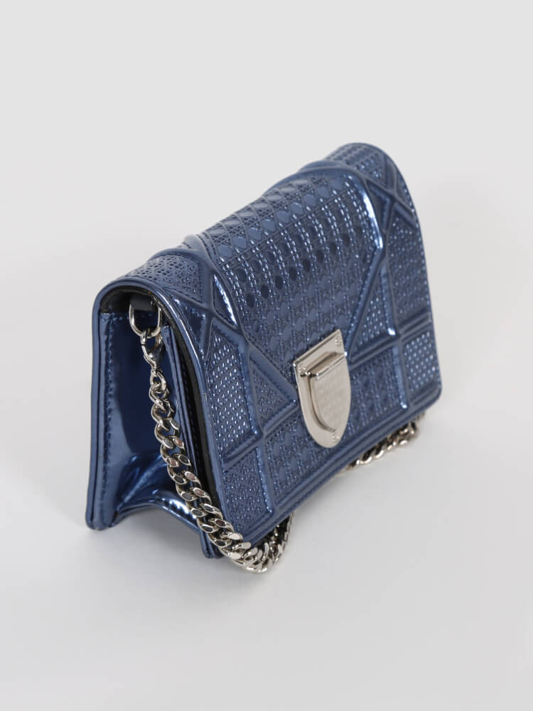 Dior Diorama Baby Pouch Micro cannage Metallic www.luxurybags