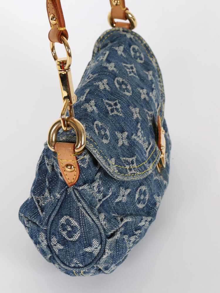 Louis Vuitton Mini Pleaty Denim Bag Blue www.luxurybags