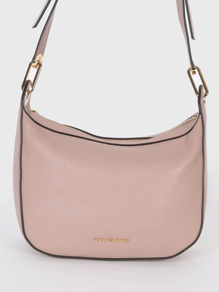 Michael Kors Raven Leather Medium Messenger Old Pink www.luxurybags