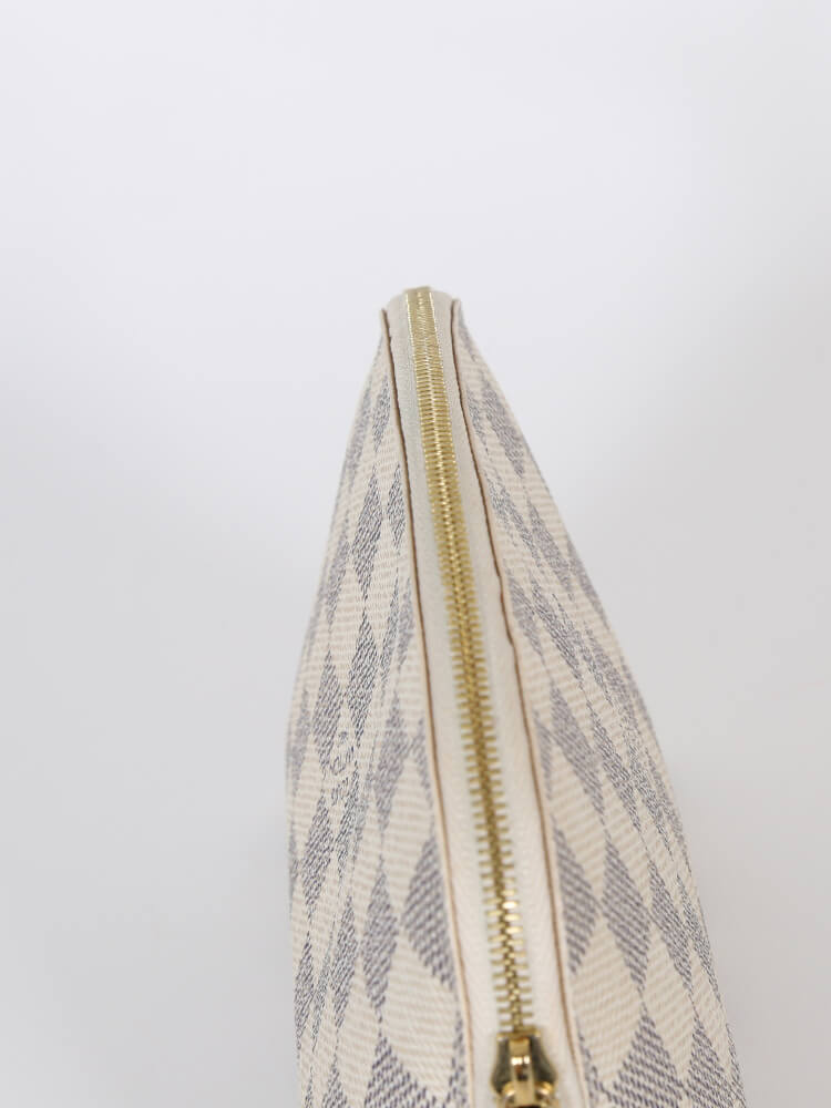 Louis Vuitton Cosmetic Pouch Damier Azur Canvas www.luxurybags