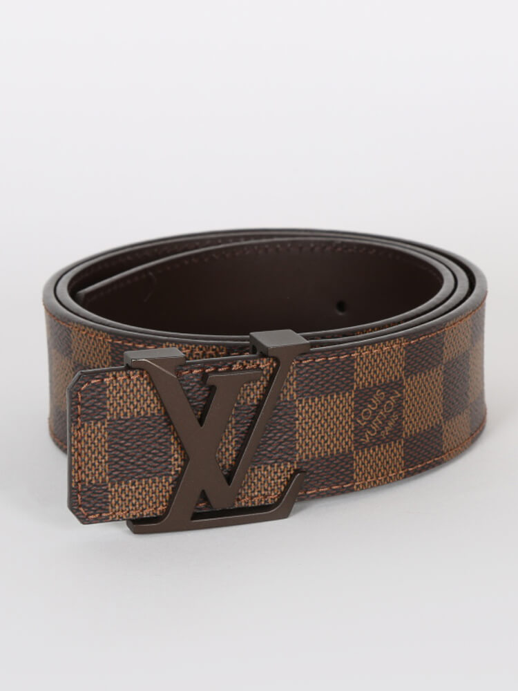 Louis Vuitton LV Initiales Damier Ebene Canvas Belt 85 www.luxurybags