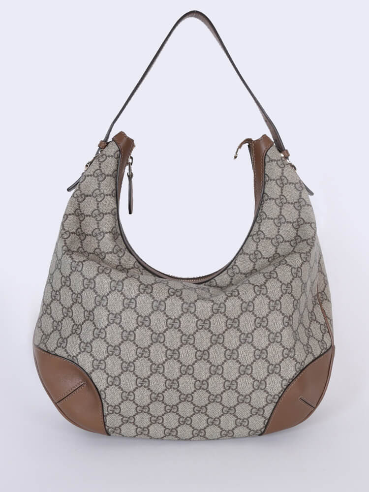 Gucci supreme canvas hobo deals