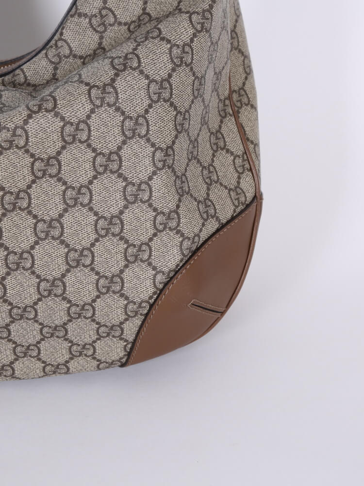 Gucci supreme canvas hobo sale