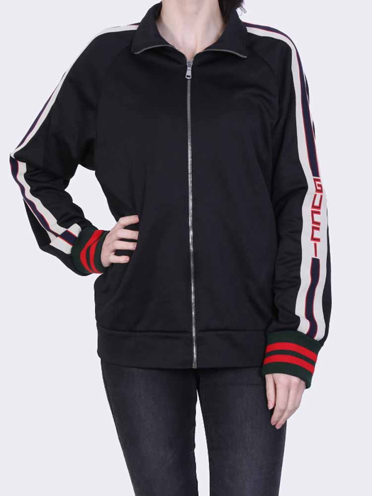Black gucci jacket hot sale