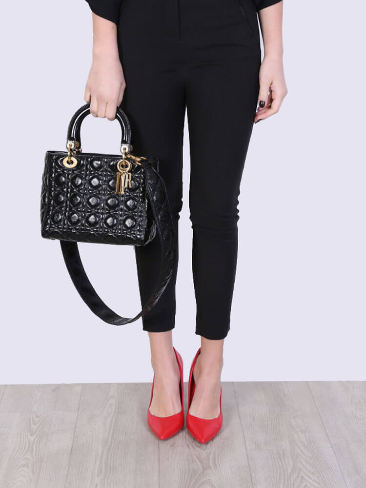 Lady dior deals calfskin bag