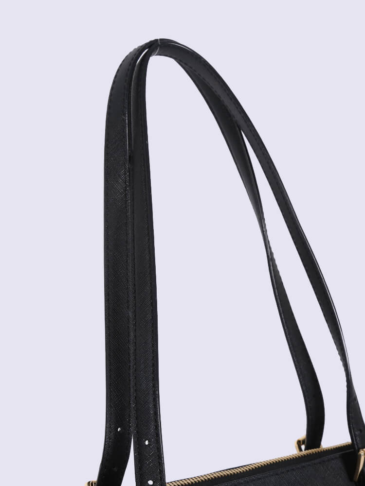 Michael Kors - Jet Set Top-Zip Saffiano Leather Tote Black | www 