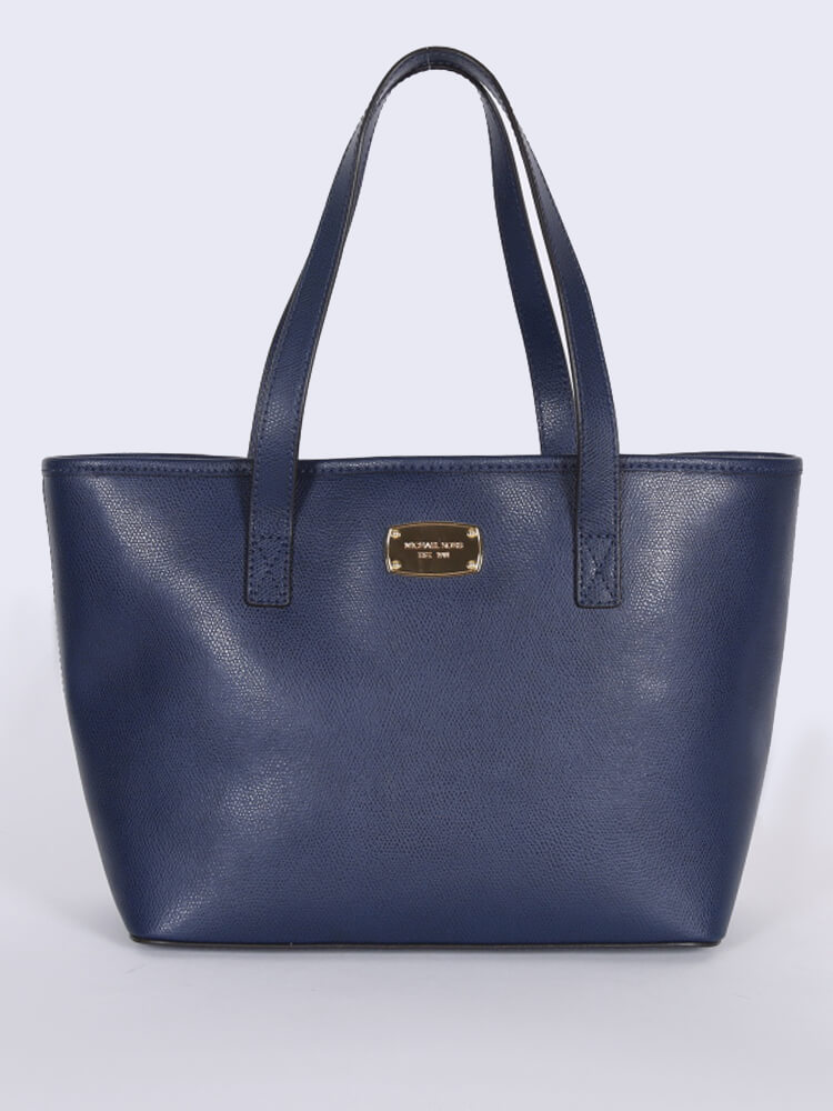 Michael kors jet set tote navy blue best sale