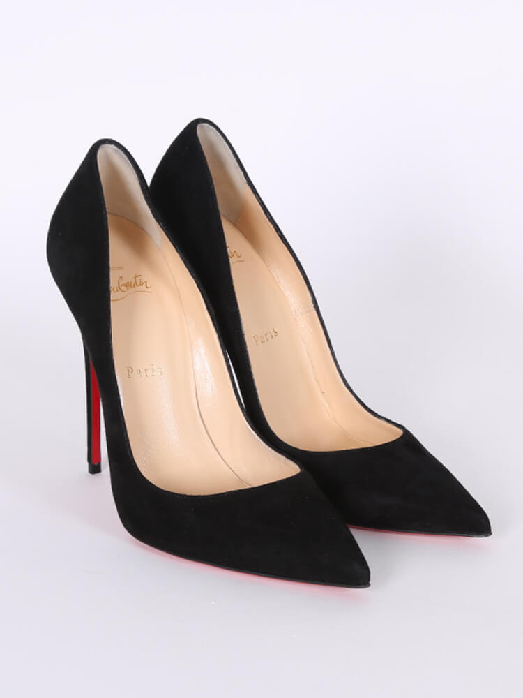 Christian Louboutin So Kate 120 Suede Pumps Black 39 www.luxurybags