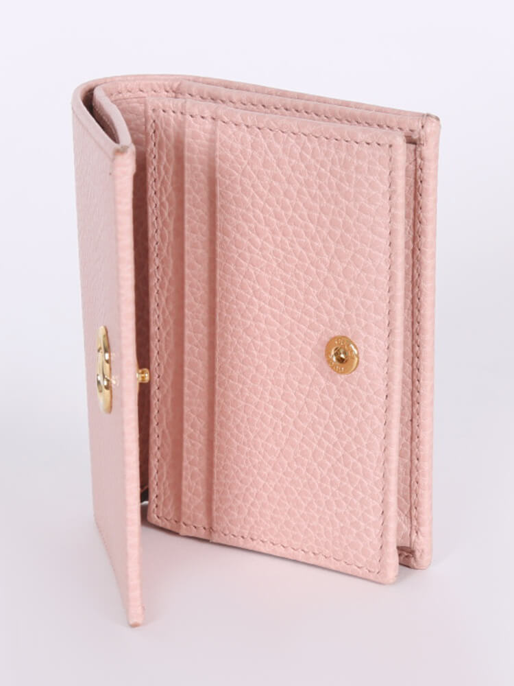 Gucci marmont card holder pink best sale