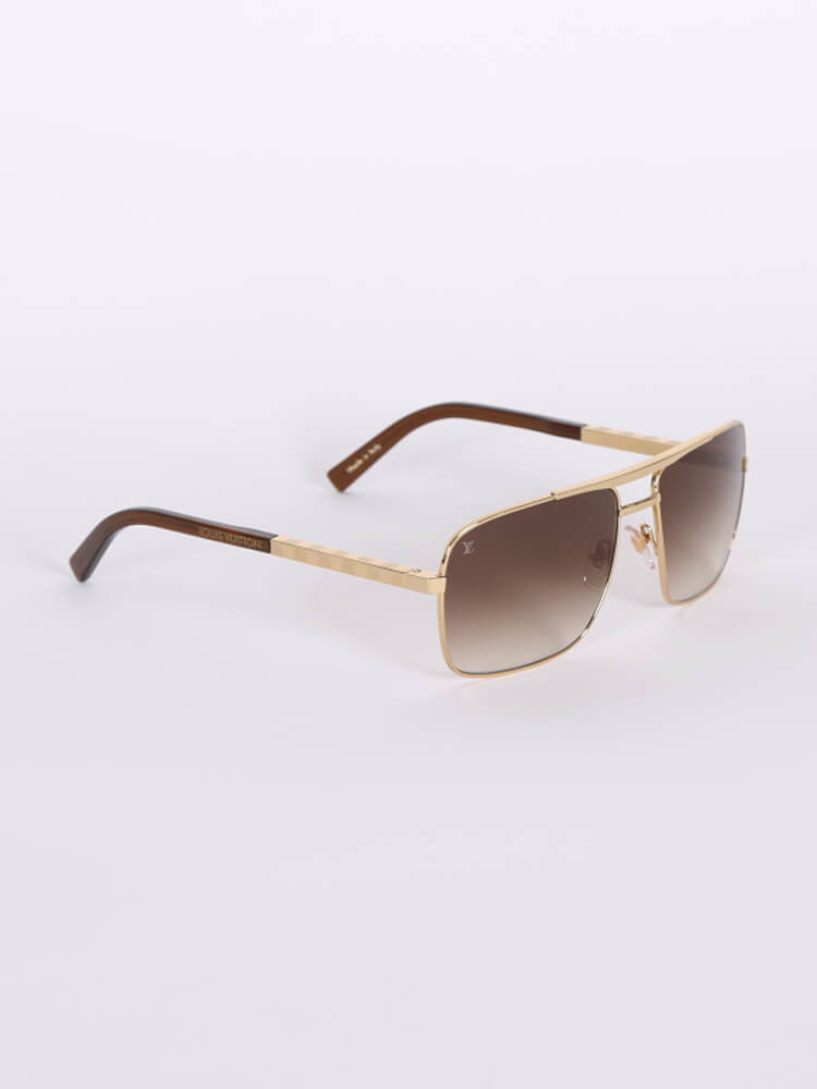 LOUIS VUITTON Attitude Sunglasses Z0259U Gold 236011