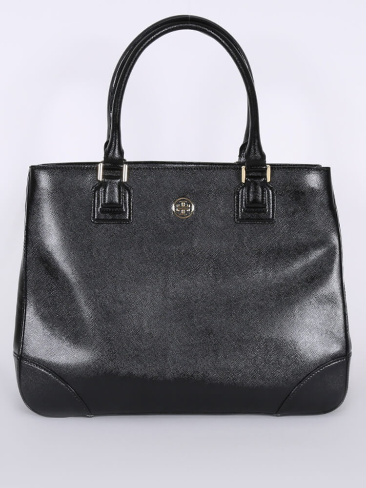 Robinson saffiano leather tote tory best sale burch