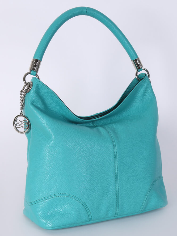 Lancel French Flair Leather Hobo Bag Turquoise www.luxurybags