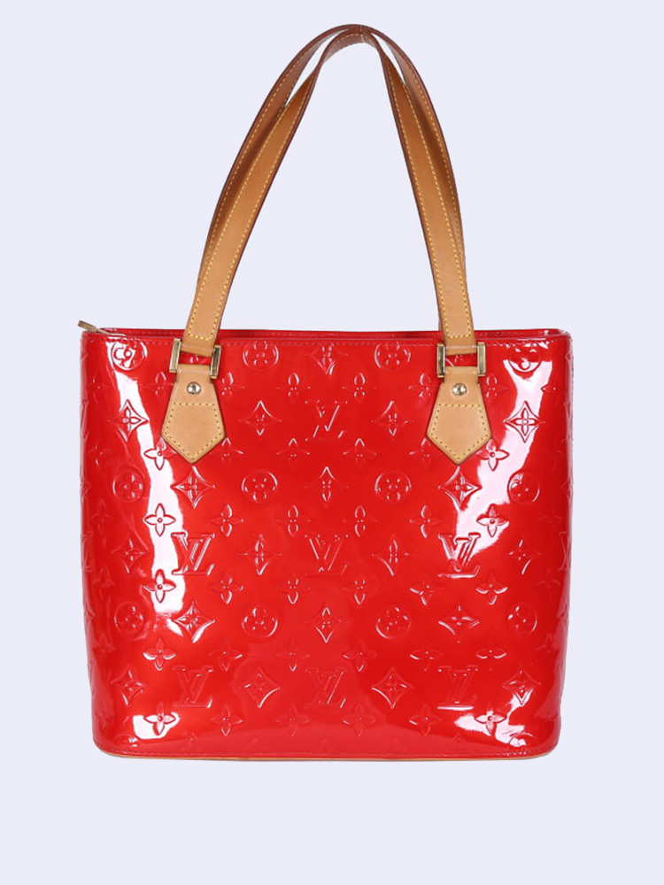 Louis vuitton red vernis bag deals