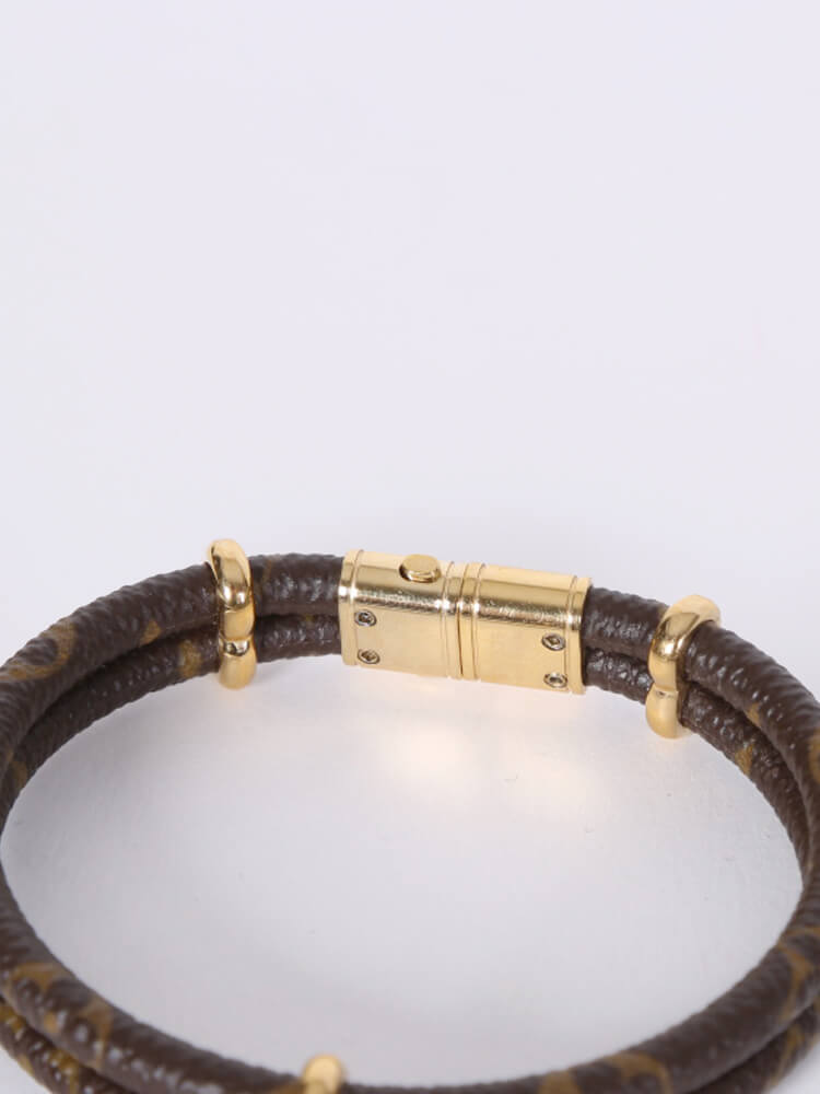 Louis Vuitton Keep It Twice Bracelet Monogram Canvas Brown 1871501