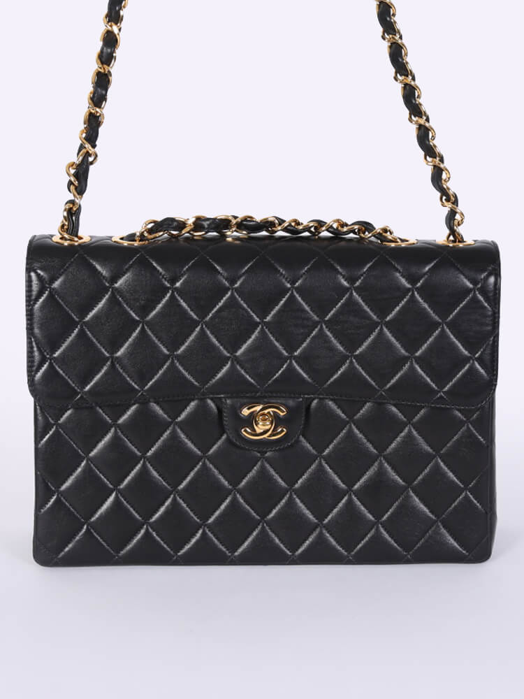 Chanel Classic Flap Bag Medium Lambskin Leather