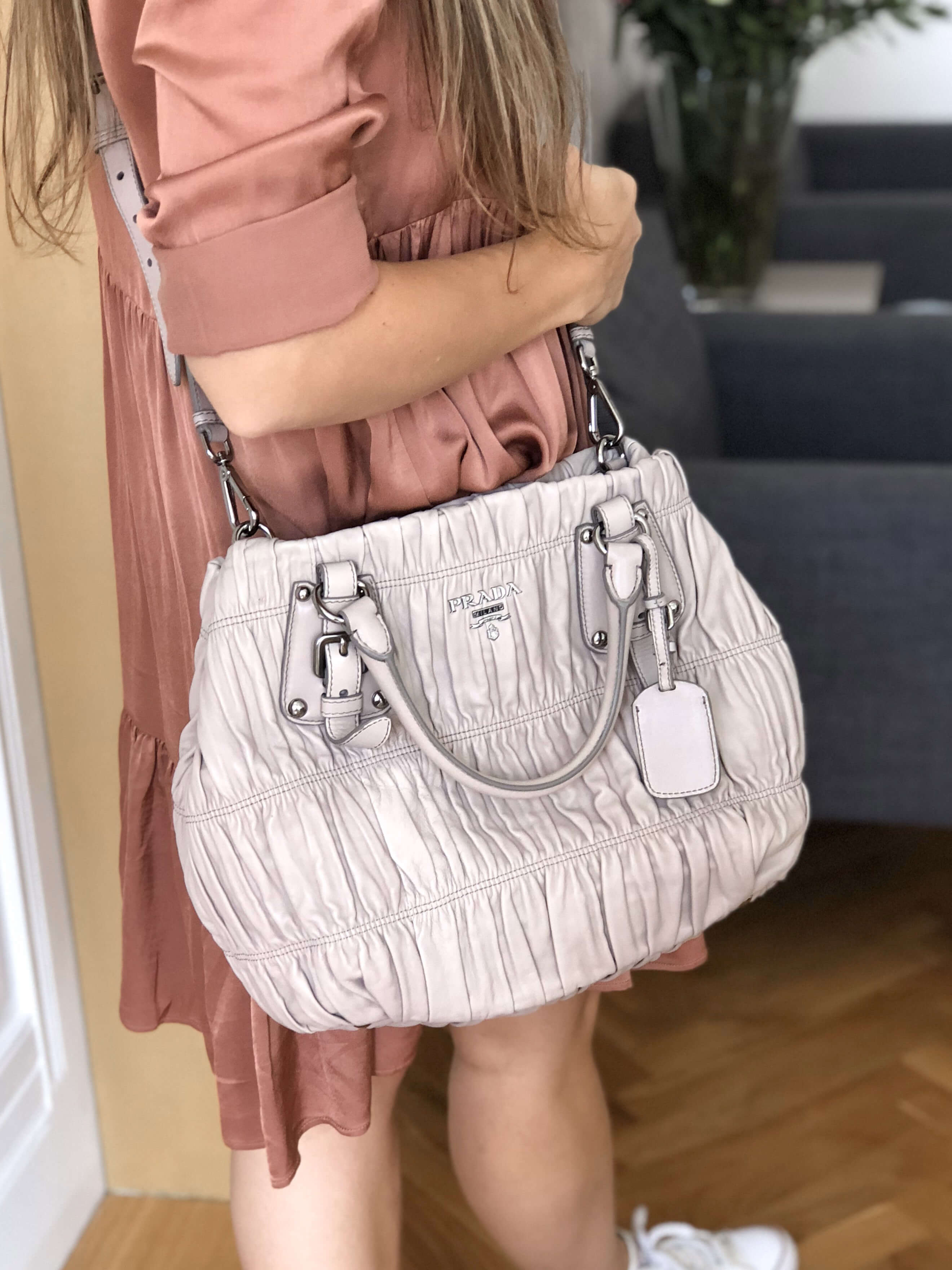 Prada Nappa Gaufre Bag Pomice www.luxurybags