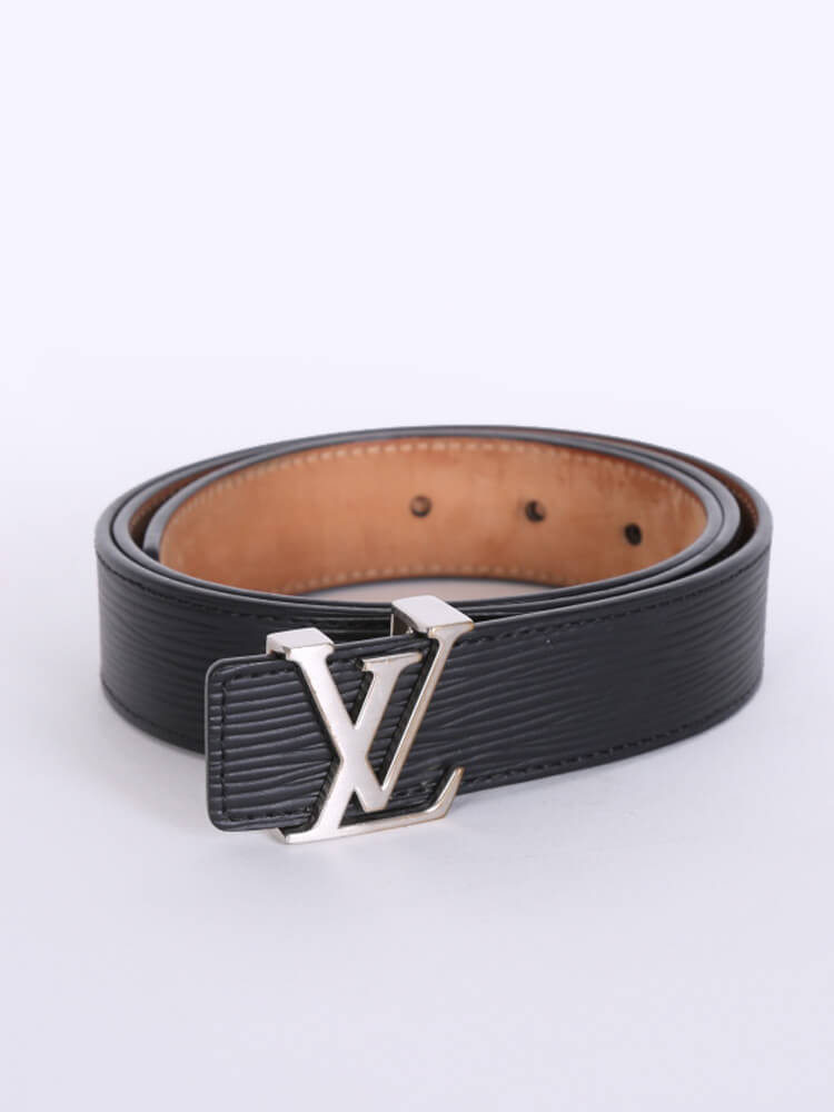 Initiales leather belt Louis Vuitton Black size 95 cm in Leather - 32844764