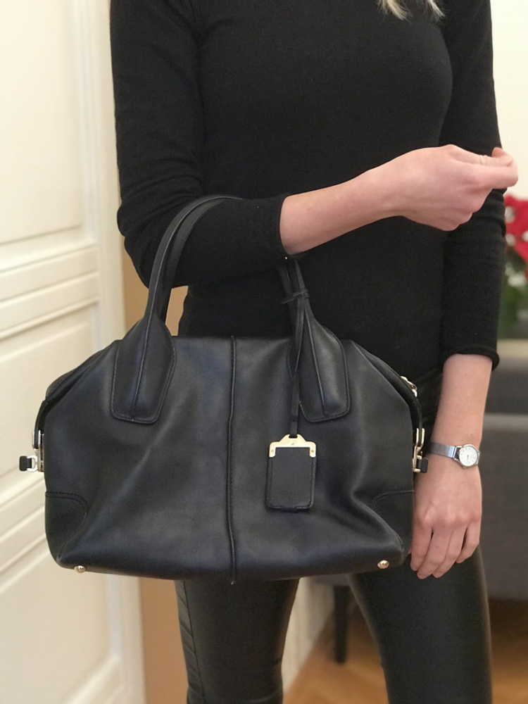 Tod s D Bag Leather Black www.luxurybags