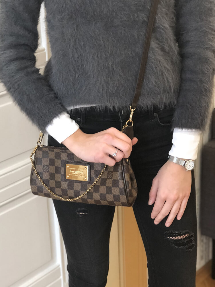 Louis Vuitton - Eva Clutch Damier Ebene Canvas