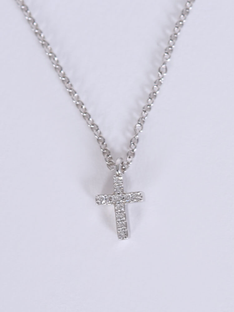 Tiffany gold cross necklace sales